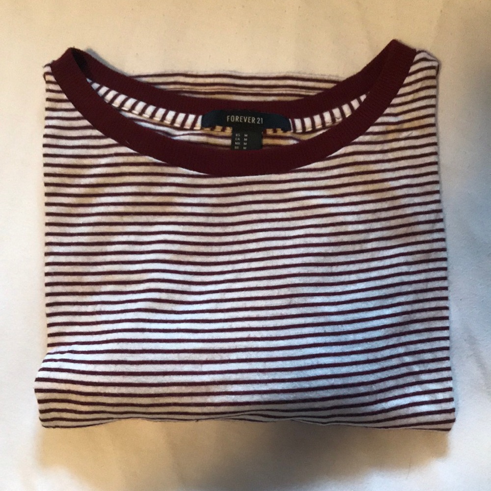 stripped forever 21 tee